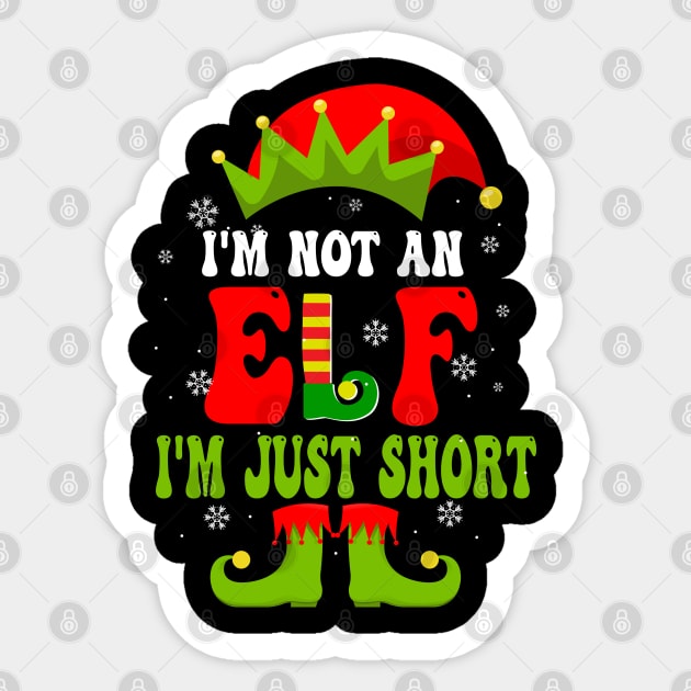 I'm Not An Elf I'm Just Short Sticker by Bourdia Mohemad